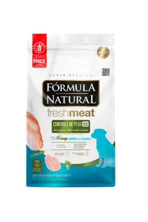 Fórmula Natural Fresh Meat - Controle De Peso (Light) - Cão - Adulto - Porte médio e grande - Super Premium - Frango, abóbora e cúrcuma  (12kg)