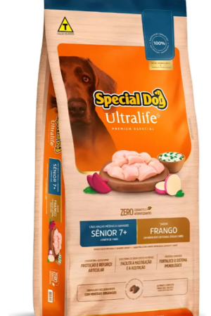 Special Dog Ultralife - Cão - Sênior 7+ Porte médio e grande - Premium Especial - Frango, arroz e batata doce (15kg)