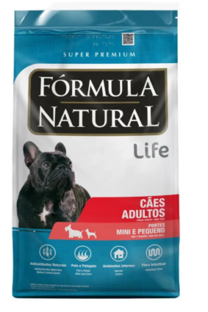 Fórmula Natural Life - Cão - Adulto - Porte pequeno e mini - Super premium (10kg)