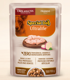 Special Dog Ultralife Sachê – Adulto – Premium Especial – Frango (Caixa com 12 unid. de 100g)