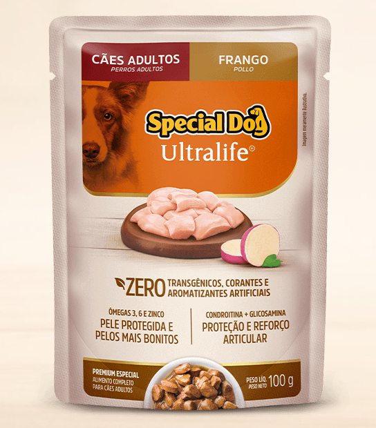 Special Dog Ultralife Sachê – Adulto – Premium Especial – Frango (Caixa com 12 unid. de 100g)