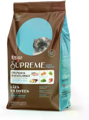 Quatree Supreme - Cão - Filhote Porte Pequeno - Super Premium - Frango e Batata-Doce (15kg)
