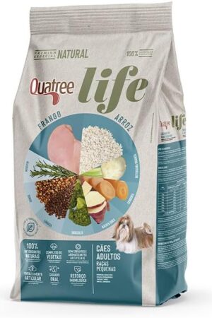 Quatree Life - Cão - Adulto - Porte pequeno - Premium especial - Frango e arroz (10,1kg)