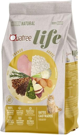 Quatree Life - Gato Castrado - Premium especial - Frango e arroz (10,1kg)