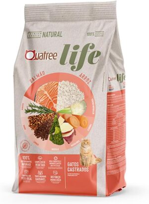 Quatree Life – Gato Castrado – Premium especial – Salmão e arroz (10,1kg)