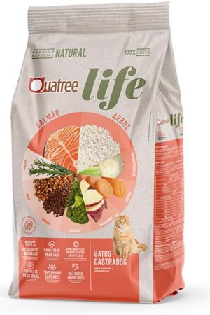 Quatree Life – Gato Castrado – Premium especial – Salmão e arroz (10,1kg)