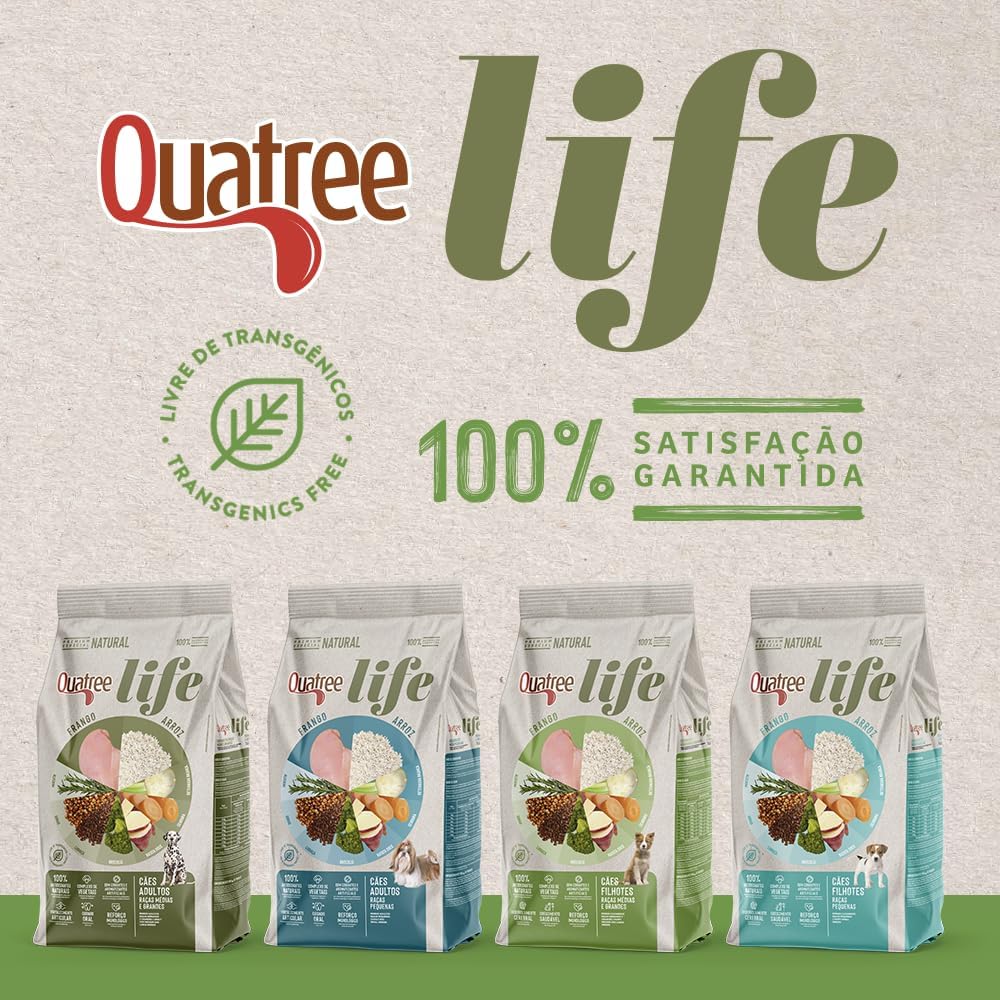 Quatree Life – Cão – Filhote – Porte médio e grande – Premium especial – Frango e arroz (15kg) - Imagem 10