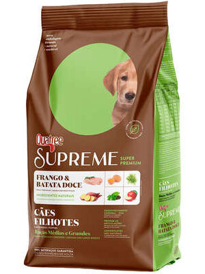 Quatree Supreme - Cão - Filhote - Porte médio e grande - Super premium - Frango e batata doce (15kg)