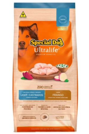 Special Dog Ultralife Light – Cão Castrado – Adulto – Porte médio e grande – Premium Especial – Frango (15kg)