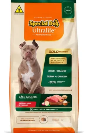 Special Dog Ultralife Performance - Cão - Adulto - Porte Médio e Grande - Premium Especial - Carne e Frango (15kg)