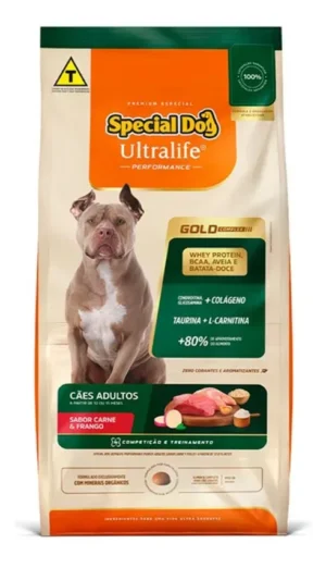 Special Dog Ultralife Performance - Cão - Adulto - Porte Médio e Grande - Premium Especial - Carne e Frango (15kg)