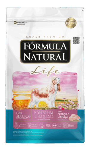 Fórmula Natural Life - Cão - Adulto - Porte pequeno e mini - Super premium - Frango e Linhaça (15kg)