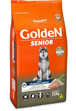 Golden Fórmula - Cão Sênior - Porte Médio e Grande - Premium Especial - Frango e Arroz (15kg)