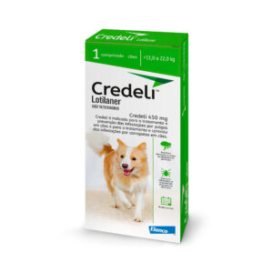 Credeli Tab Antipulgas 450mg para cães de 11 a 22kg (1 dose)