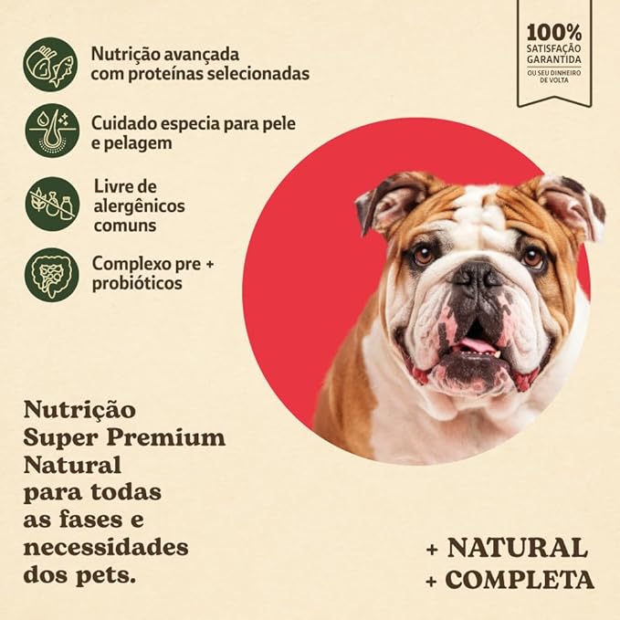 Quatree Supreme Dermasense – Cão – Adulto Raça Média e Grande – Super Premium – Cordeiro e Salmão com Mandioca e Maçã (15kg) - Imagem 5