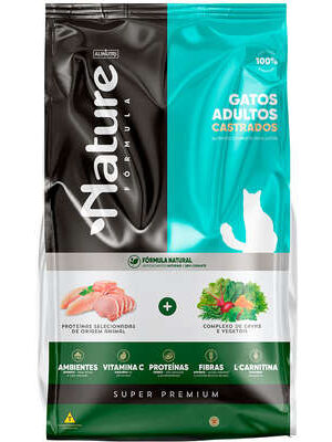 Nature Fórmula - Gato Castrado - Super Premium (10,1kg: 10 pacotes de 1kg)