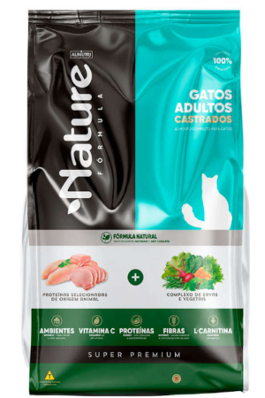 Nature Fórmula - Gato Castrado - Super Premium (10,1kg: 10 pacotes de 1kg)