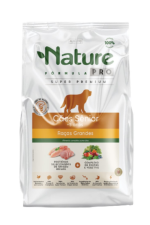 Nature Fórmula Pró – Cão – Sênior +5 – Porte grande – Super Premium (15kg)