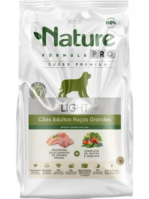 Nature Fórmula Pró Light – Cão – Adulto – Porte grande – Super Premium (15kg)