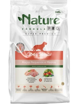 Nature Fórmula Pró - Cão Sênior +7  - Porte pequeno e médio - Super Premium (12kg)