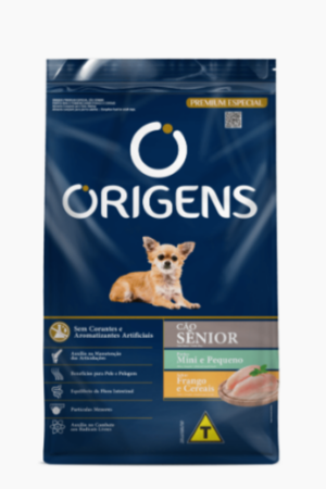 Origens – Cão – Sênior – Porte mini e pequeno – Premium Especial – Frango e cereais integrais (10,1kg)