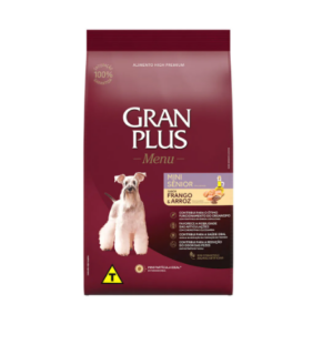 Gran Plus Menu – Cão – Sênior – Porte mini e pequeno – Premium especial – Frango e arroz (10,1kg)