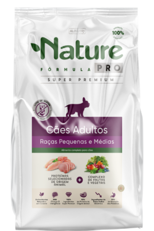 Nature Fórmula Pró – Cão – Adulto – Porte pequeno e médio – Super Premium (15kg)