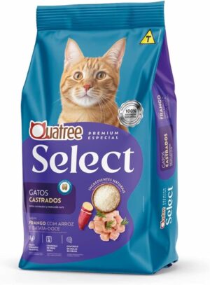 Quatree Select – Gato Castrado – Premium Especial – Frango com arroz e batata doce (10,1kg)