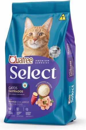 Quatree Select – Gato Castrado – Premium Especial – Frango com arroz e batata doce (10,1kg)
