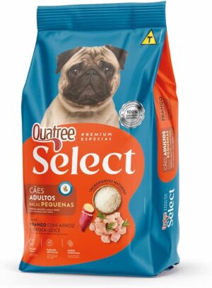 Quatree Select – Cão – Adulto – Porte pequeno – Premium Especial – Frango com arroz e batata doce (10kg)