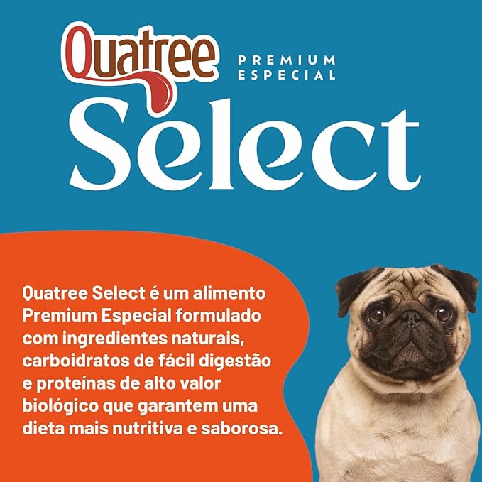 Quatree Select – Cão – Adulto – Porte pequeno – Premium Especial – Frango com arroz e batata doce (10kg) - Imagem 4
