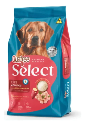 Quatree Select – Cão – Adulto – Porte médio e grande – Premium Especial – Frango com arroz e batata doce (15kg)