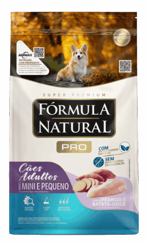 Fórmula Natural Pró – Cão – Adulto – Porte pequeno e mini – Super Premium – Frango e batata doce (15kg)