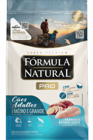 Fórmula Natural Pró – Cão – Adulto – Porte médio e grande – Super Premium – Frango e Batata-Doce (15kg)