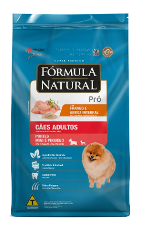 Fórmula Natural Pró – Cão – Adulto – Porte pequeno e mini – Super Premium – Frango e arroz integral (15kg)