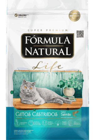 Fórmula Natural Life - Gato Castrado - Super Premium - Salmão (10kg)