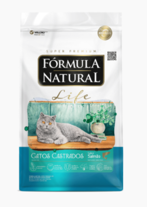 Fórmula Natural Life - Gato castrado - Super Premium - Salmão (10kg)