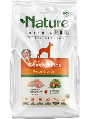 Nature Fórmula Pró – Cão Adulto – Porte grande – Super Premium (15kg)
