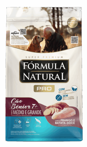 Fórmula Natural Pró – Cão – Sênior – Porte médio e grande – Super Premium – Frango e Batata-Doce (15kg)