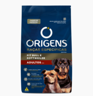 Origens Raça Específica - Pit Bull e Rottweiler - Adulto - Premium Especial (15kg)