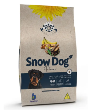 Snow Dog Flores - Power - Cão - Adulto - Porte médio e grande - Premium Especial - Frango, banana e amendoim (15kg)