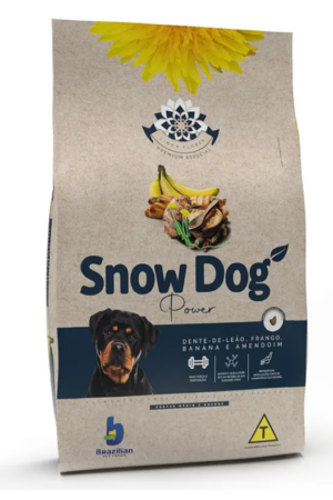 Snow Dog Flores - Power - Cão - Adulto - Porte médio e grande - Premium Especial - Frango, banana e amendoim (15kg)