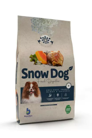 Snow Dog Flores – Fácil Digestão – Adulto – Porte médio e grande – Premium Especial – Frango, erva-doce, mamão e chicória (15kg)