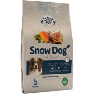 Snow Dog Flores – Fácil Digestão – Adulto – Porte médio e grande – Premium Especial – Frango, erva-doce, mamão e chicória (15kg)
