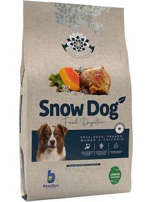 Snow Dog Flores – Fácil Digestão – Adulto – Porte médio e grande – Premium Especial – Frango, erva-doce, mamão e chicória (15kg)