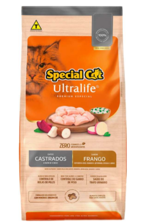 Special Cat Ultralife – Gato castrado – Premium Especial – Frango (10,1kg)