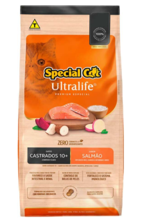 Special Cat Ultralife – Gato castrado – Premium Especial – Salmão (10,1kg)