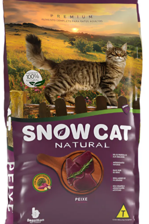 Snow Cat - Gato Castrado - Premium - Peru e maçã (10kg)