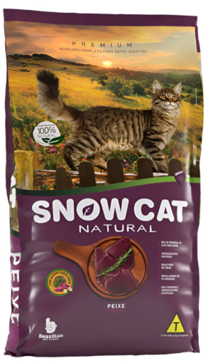 Snow Cat - Gato Castrado - Premium - Peru e maçã (10kg)