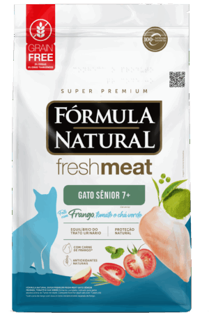 Fórmula Natural Fresh Meat - Gato - Castrado - Sênior - Super Premium - Frango, tomate e chá verde (7kg)